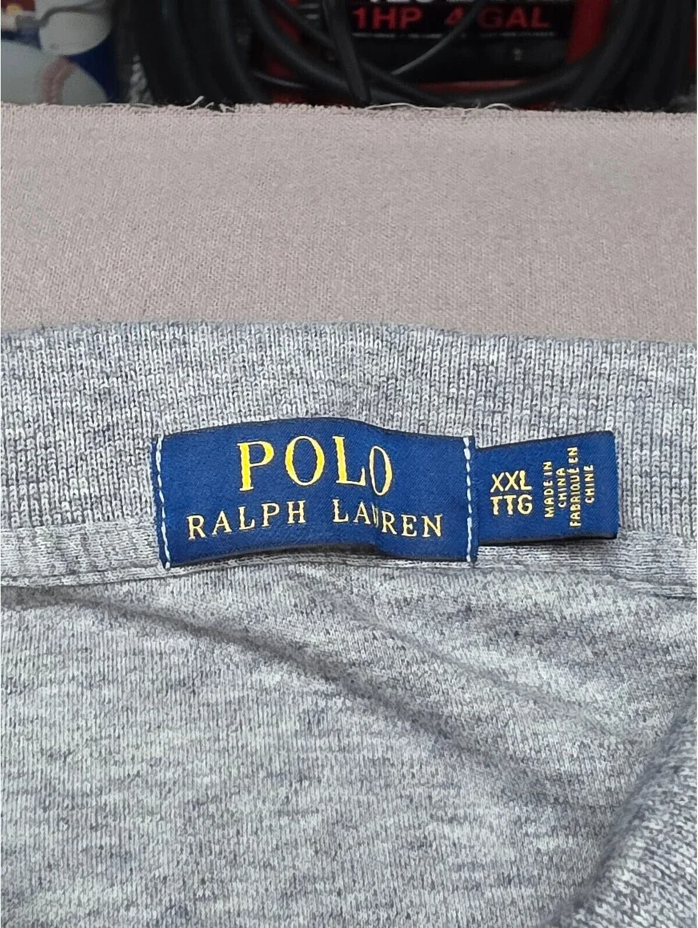 Polo Ralph Lauren Mens XXL Gray Heather Polo Shirt Black Pony 100% Cotton